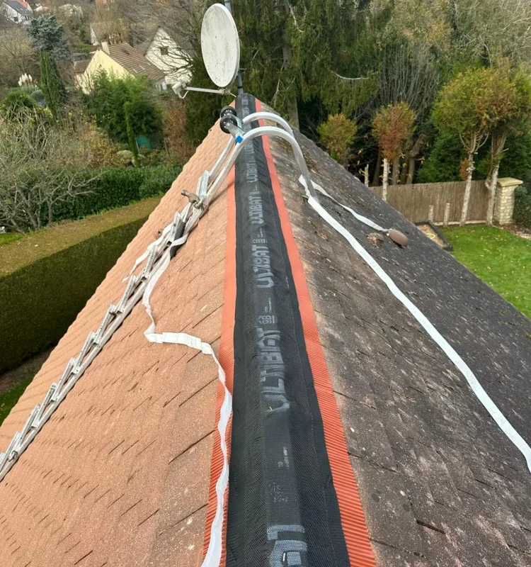 Remplacement faîtage et traitement anti a Saint-Germain-de-la-Grange 78640 - realisation